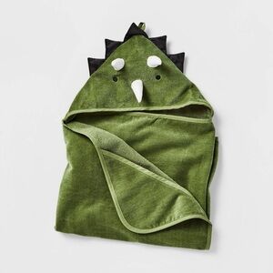 Pillowfort Green‎ Dinosaur Hooded Towel OS NWT